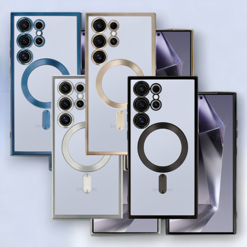 Ovitek "Metallic MagSafe" za Samsung Galaxy S24 – Infostyle – Srebrna / TPU silikon