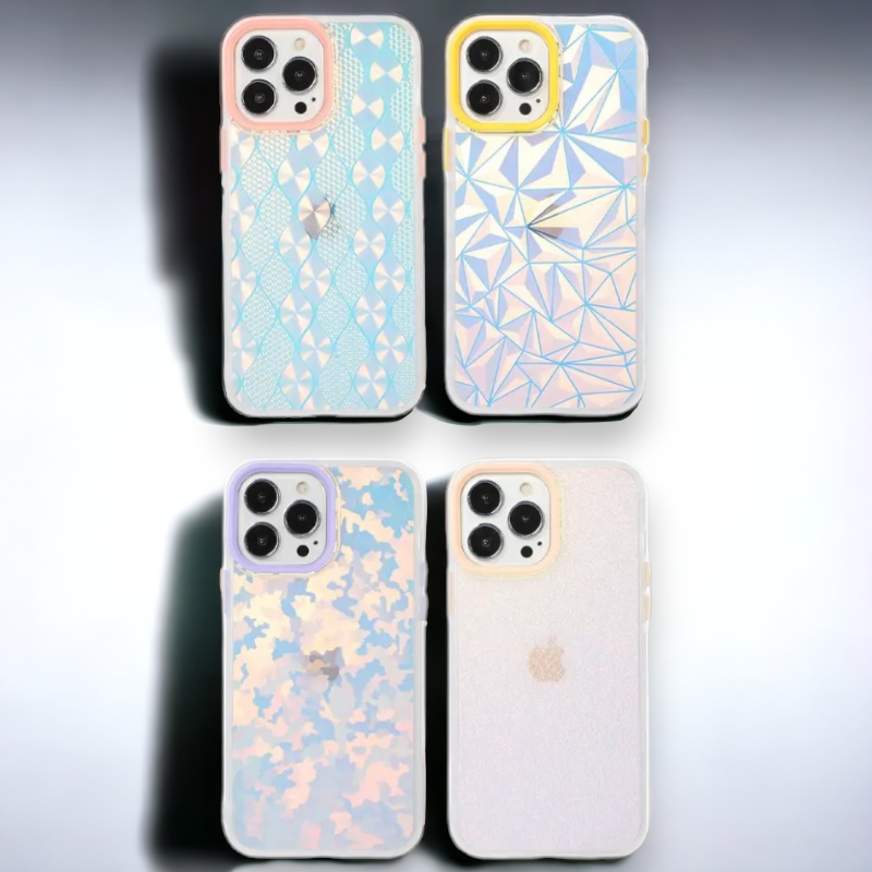 Silikonski ovitek "Holo" za iPhone 13/14/15 – Infostyle – Rumena / TPU silikon