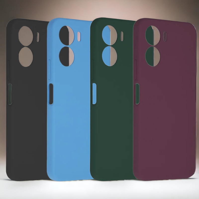 Silikonski ovitek "Soft Edge" za Vivo Y16 – Techsuit – Svetlo modra / TPU silikon