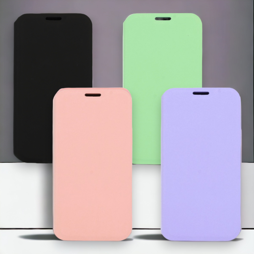 Preklopna torbica "Wallet Lite" za Huawei P40 Lite – Vennus – Črna / Umetno usnje + TPU silikon