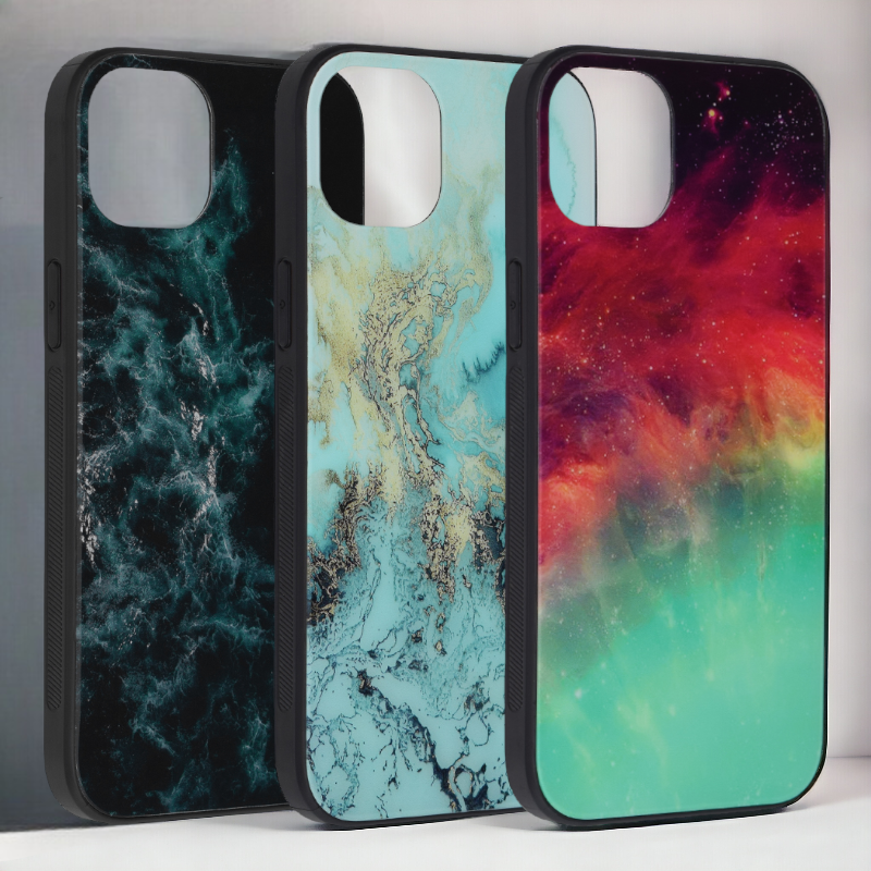 Ovitek za telefon "glaze" za iPhone 14 Plus/ 15 Plus – Infostyle – Zelena / PC + TPU silikon