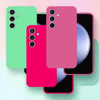 Silikonski ovitek "Premium" za Samsung Galaxy A25 5G – Tel Protect – Živo roza / Silikon
