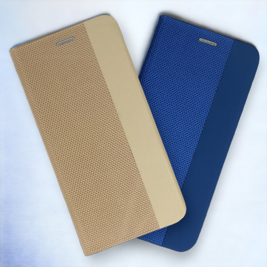 Preklopna torbica "Sensitive" za Huawei P40 Lite – Vennus – Temno modra / Umetno usnje + TPU silikon