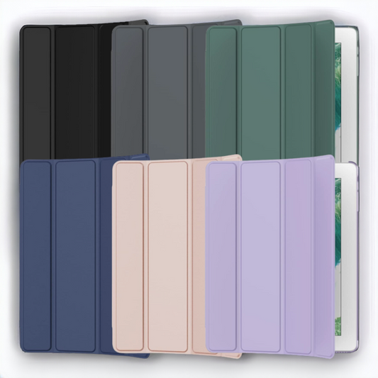 Preklopna torbica "Translucent" za tablični računalnik Apple iPad 2/3/4 – JETech – Svetlo roza / PC + mikrovlakna