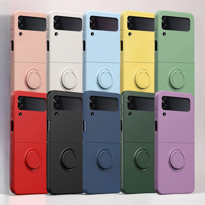 Silikonski ovitek "Ring" za Samsung Galaxy Z Flip 3 – Infostyle – Svetlo roza / PC