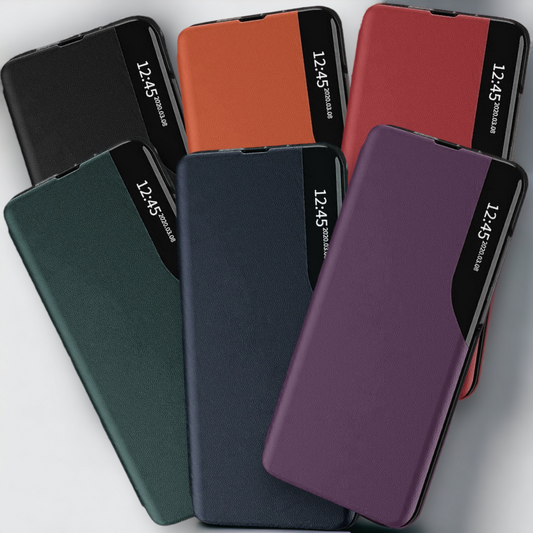 Pametna preklopna torbica za Samsung Galaxy S23 Plus – Infostyle – Temno zelena / Ekološko usnje + PC
