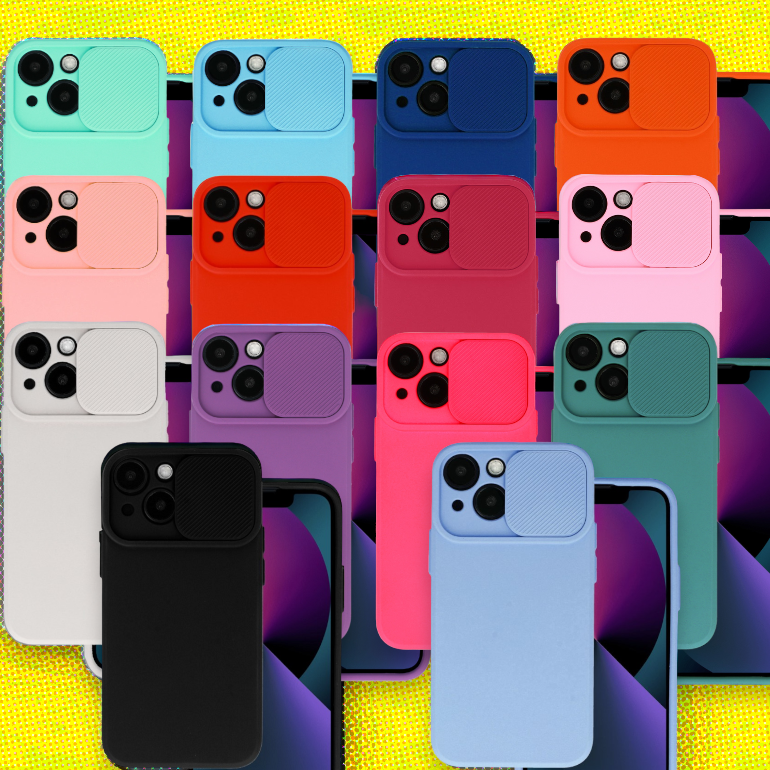 Silikonski ovitek "Camshield Soft" za iPhone 14 Plus – Infostyle – Zelena / TPU silikon