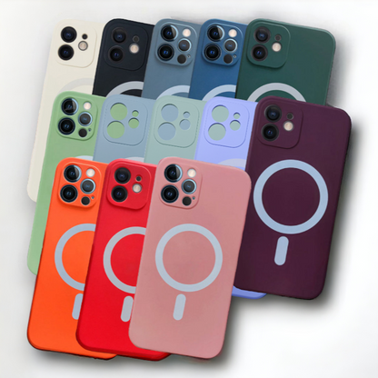 Silikonski ovitek "MagColor" s tehnologijo MagSafe za iPhone 12 Pro – Infostyle – Svetlo roza / TPU silikon