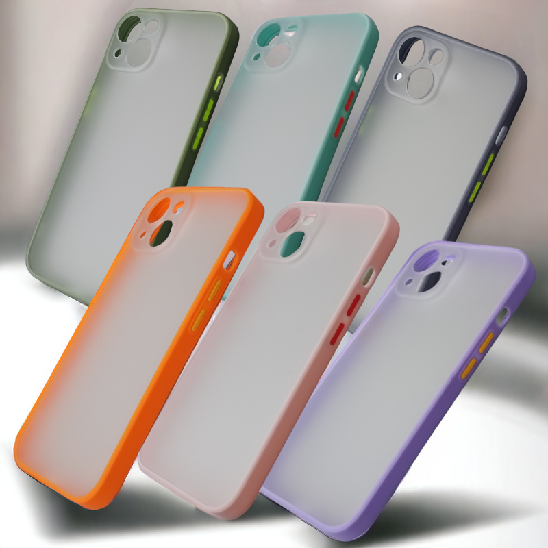Ovitek "View" za iPhone 14 – Infostyle – Svetlo roza / PC + TPU silikon