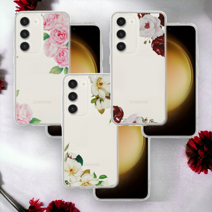 Ovitek "Flower" za Samsung Galaxy S24 Ultra – Tel Protect – Bela / Silikon
