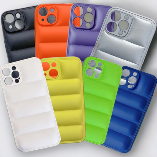 Silikonski ovitek "Waves" za iPhone 14 Pro – Infostyle – Bela / TPU silikon