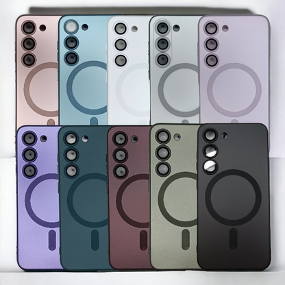 Silikonski ovitek "ColorMag" s tehnologijo MagSafe za Samsung Galaxy S22 – Infostyle – Svetlo roza / TPU silikon