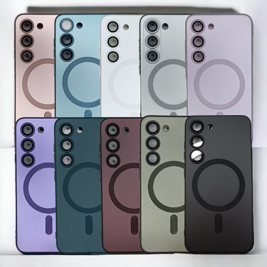 Silikonski ovitek "ColorMag" s tehnologijo MagSafe za Samsung Galaxy S22 – Infostyle – Svetlo roza / TPU silikon