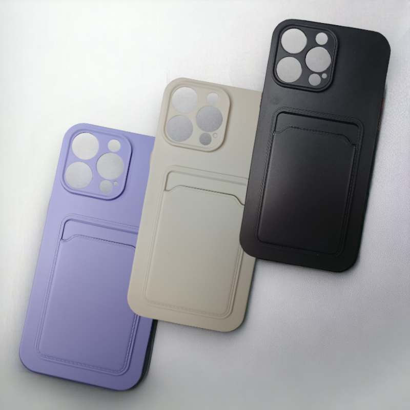 Silikonski ovitek "Card" za iPhone 14 Pro Max – Infostyle – Bež / TPU silikon