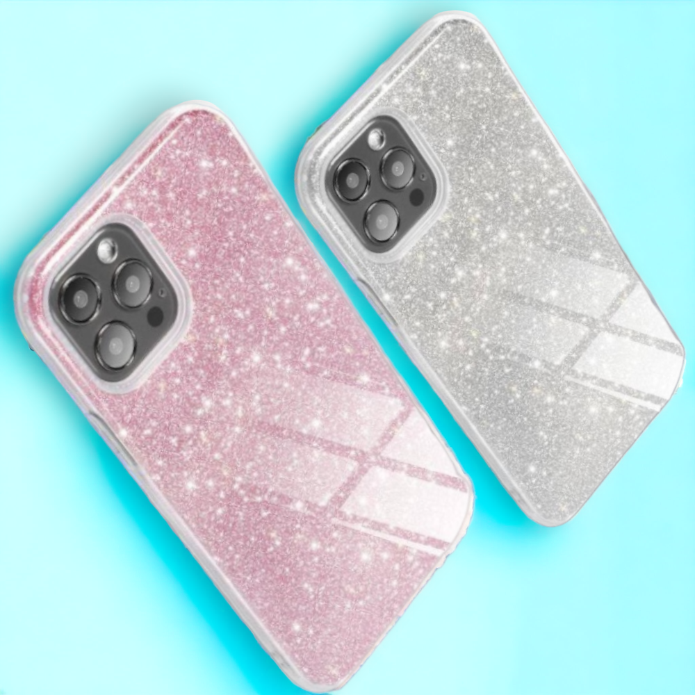 Silikonski ovitek "Shining" za Xiaomi Redmi Note 10 Pro Max – Infostyle – Srebrna / Silikon