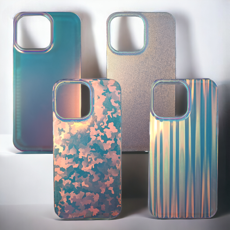 Silikonski ovitek "Holographic" za iPhone 14 Pro Max – Infostyle – Stil 1 / TPU silikon
