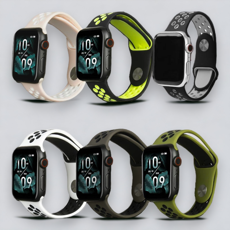 Silikonski pašček Beline za Apple Watch 42/44/45/49mm – Svetlo roza
