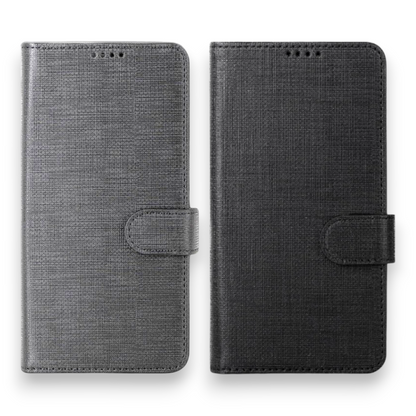 Preklopna torbica "Foluu Premium" za Xiaomi 13 Pro 5G 2023 – Siva / Ekološko usnje + TPU silikon