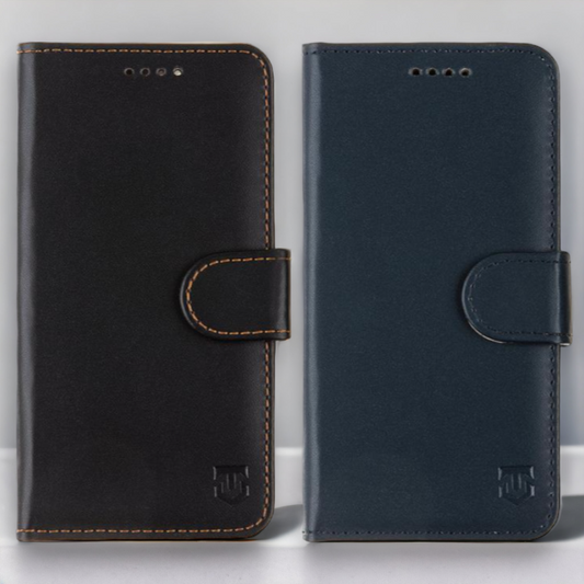 Preklopna torbica Tactical "Field Notes Pro" za Honor X7A – Temno modra / Umetno usnje + PC