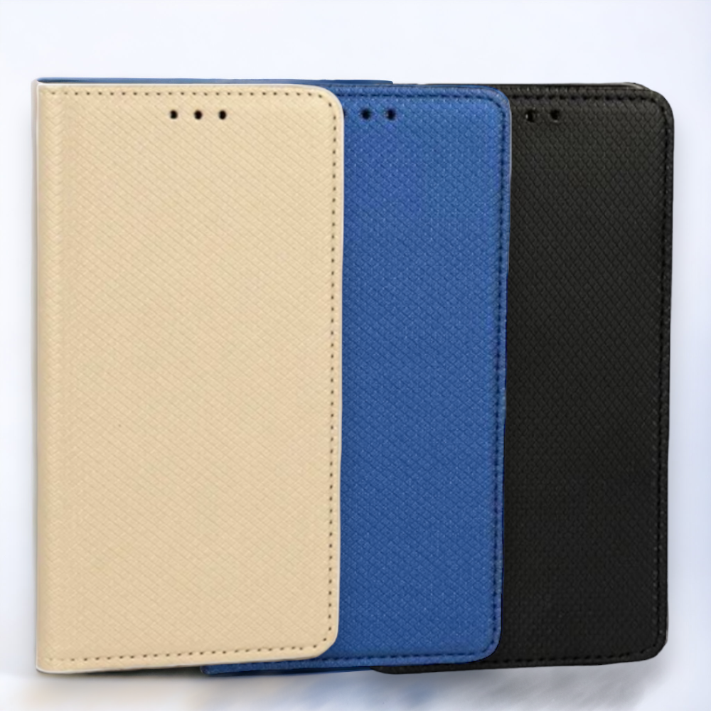 Preklopna torbica "magnet" za Samsung S23 Plus – Infostyle – Zlata / Ekološko usnje + TPU silikon
