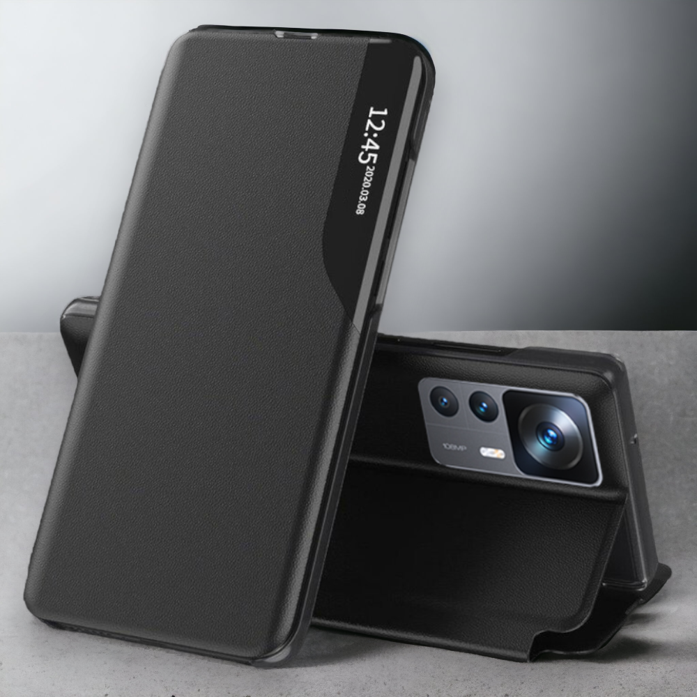 Pametna preklopna torbica za Xiaomi 12T Pro – Infostyle – Temno modra / Ekološko usnje + PC