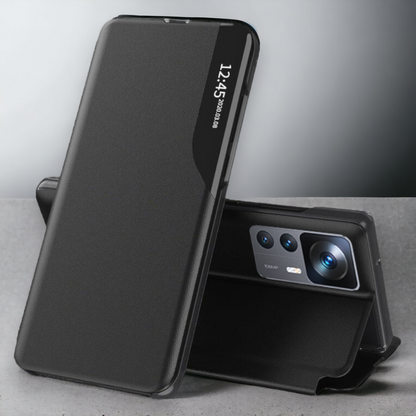Pametna preklopna torbica za Xiaomi 12T Pro – Infostyle – Temno modra / Ekološko usnje + PC