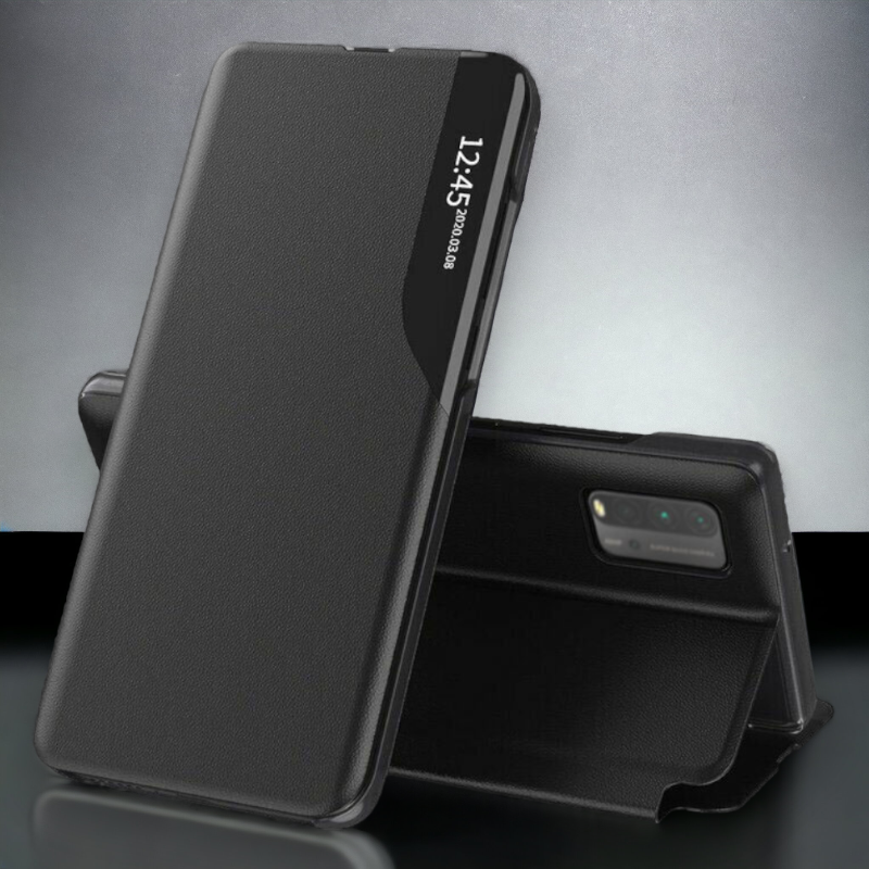 Pametna preklopna torbica za Xiaomi Redmi 9 Power – Infostyle – Temno modra / Ekološko usnje + PC
