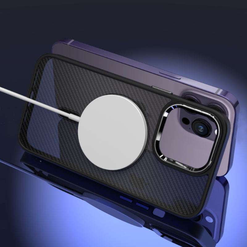Ovitek "Magnetic Carbon - MagSafe" za iPhone 15 Pro Max – Tel Protect