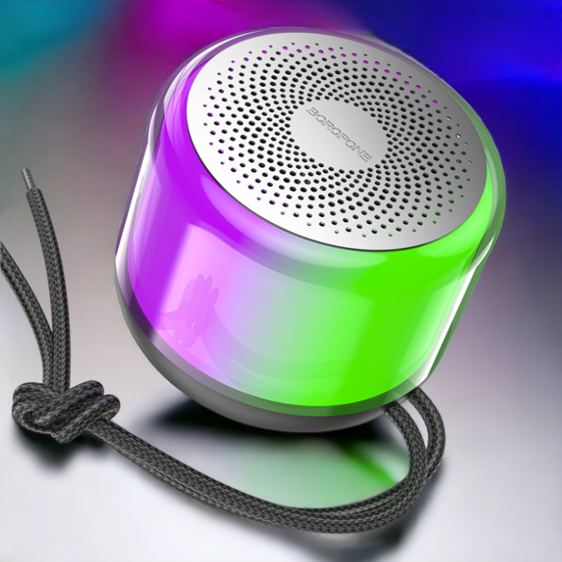Bluetooth zvočnik "Colorful LED Flashing" – Borofone – Rdeča