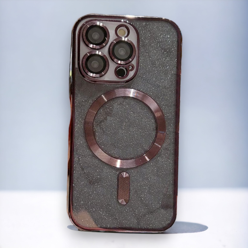 Silikonski ovitek "Glitter - MagSafe" za iPhone 14 Pro Max – Infostyle – Modra / TPU silikon