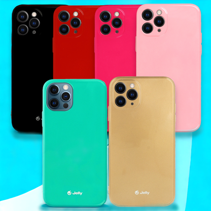 Silikonski ovitek "Jelly" za iPhone 14 – Črna / TPU silikon