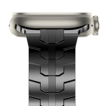 Pašček za Apple Watch 1/2/3/4/5/6/7/8/9/SE/SE 2/Ultra/Ultra 2 (42/44/45/49mm), črna – Techsuit
