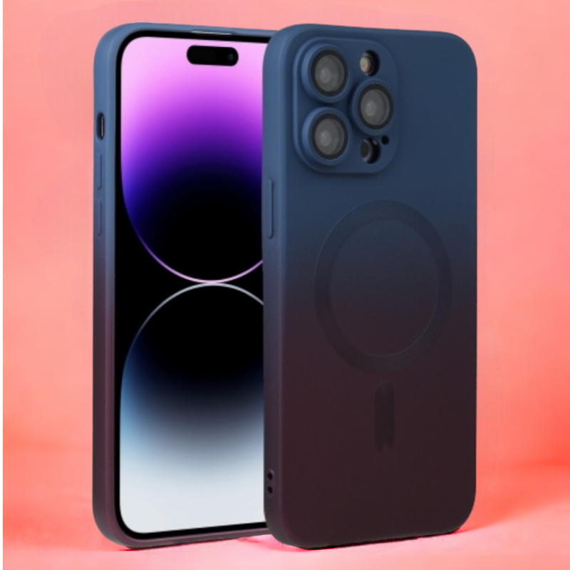 Silikonski ovitek "Rainbow Mag" s tehnologijo MagSafe za iPhone 14 Pro – Infostyle – Zelena / TPU silikon
