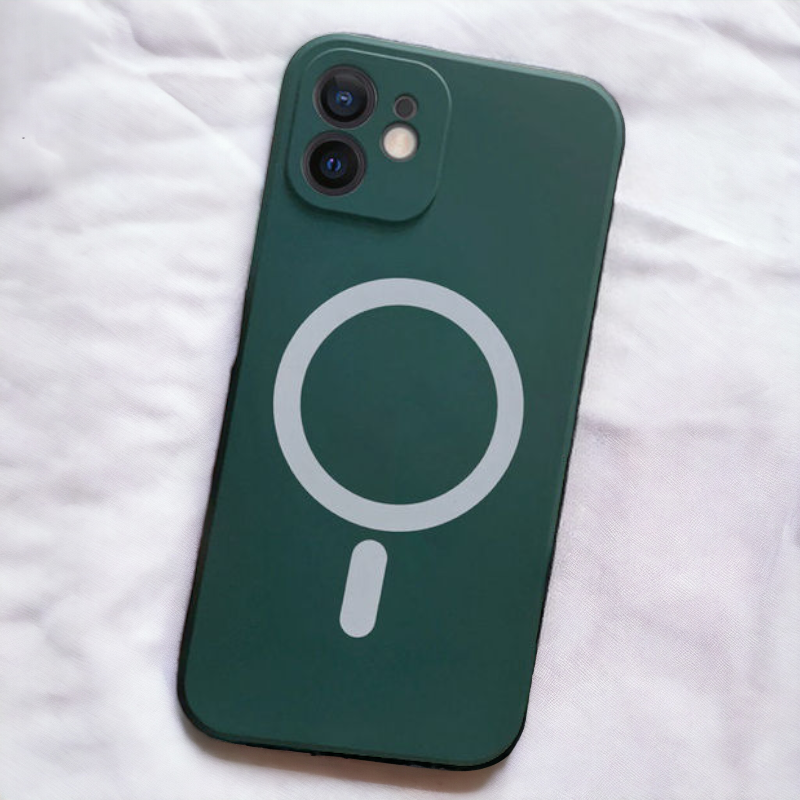 Silikonski ovitek "MagColor" s tehnologijo MagSafe za iPhone 13 Pro Max – Infostyle – Temno modra / TPU silikon
