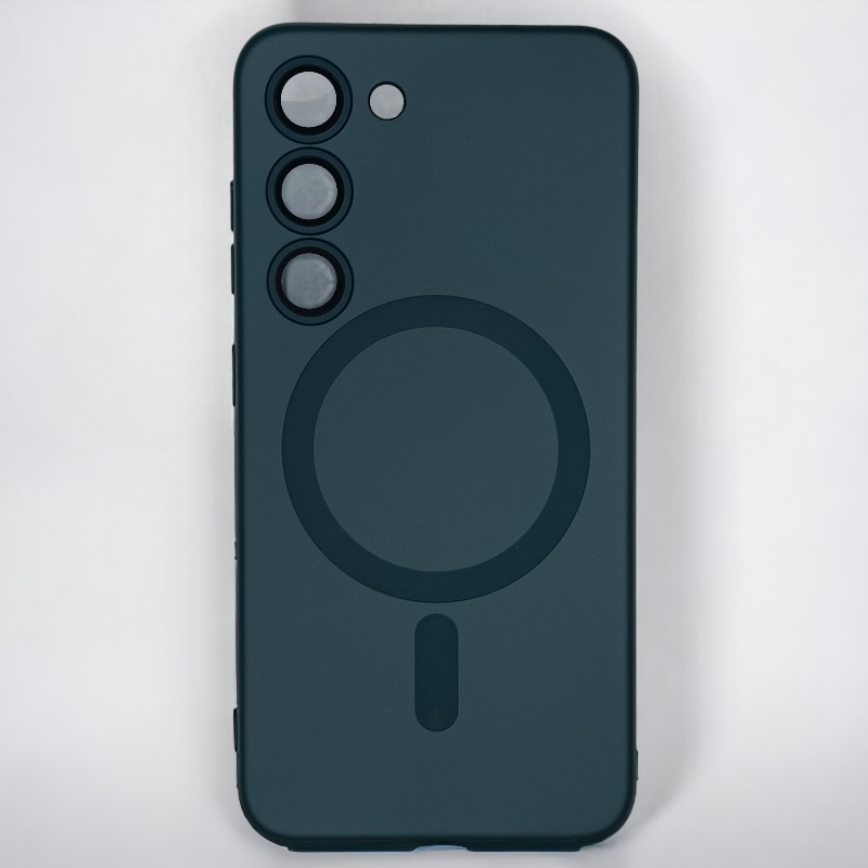 Silikonski ovitek "ColorMag" s tehnologijo MagSafe za Samsung Galaxy S23 Plus – Infostyle – Bela / TPU silikon