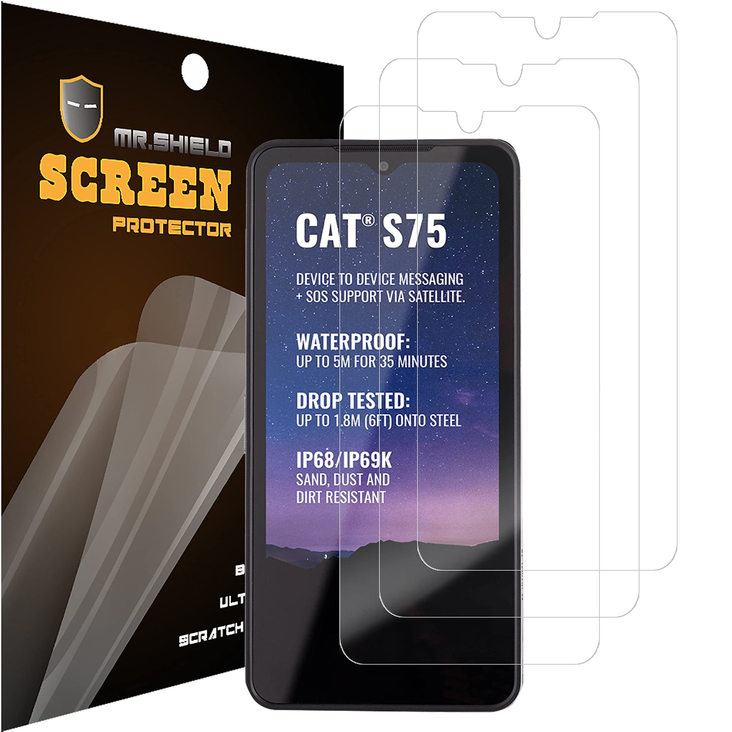 Zaštitna folija Cat S75 – Mr. Shield Premium Clear (bez mjehurića)