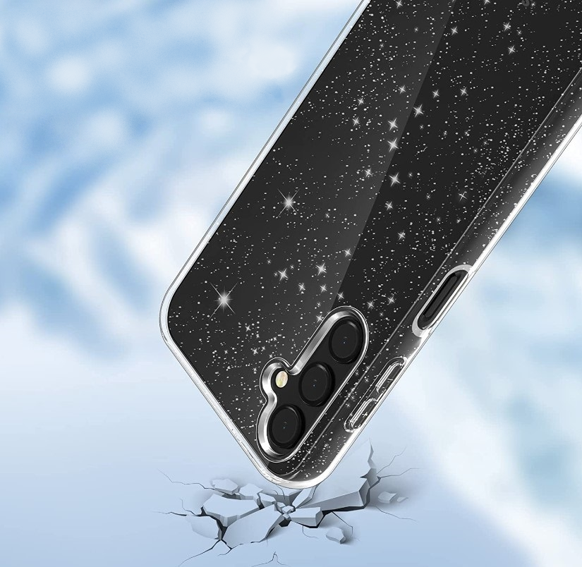Silikonski ovitek "Crystal Glitter" za Samsung Galaxy S23 - Srebrna – Infostyle