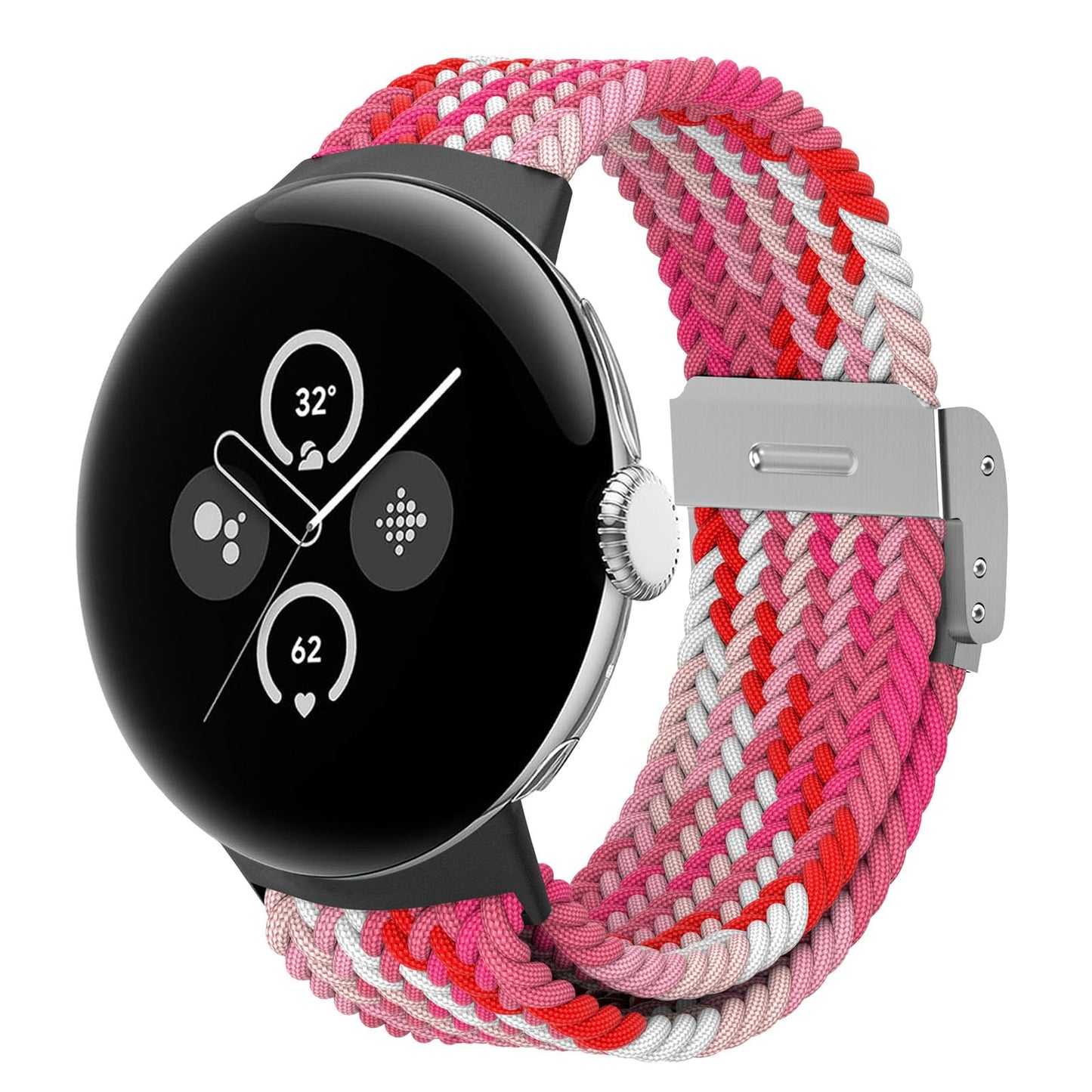 Osianga elastični najlonski remen za Google Pixel Watch / Pixel Watch 2 – ružičasta