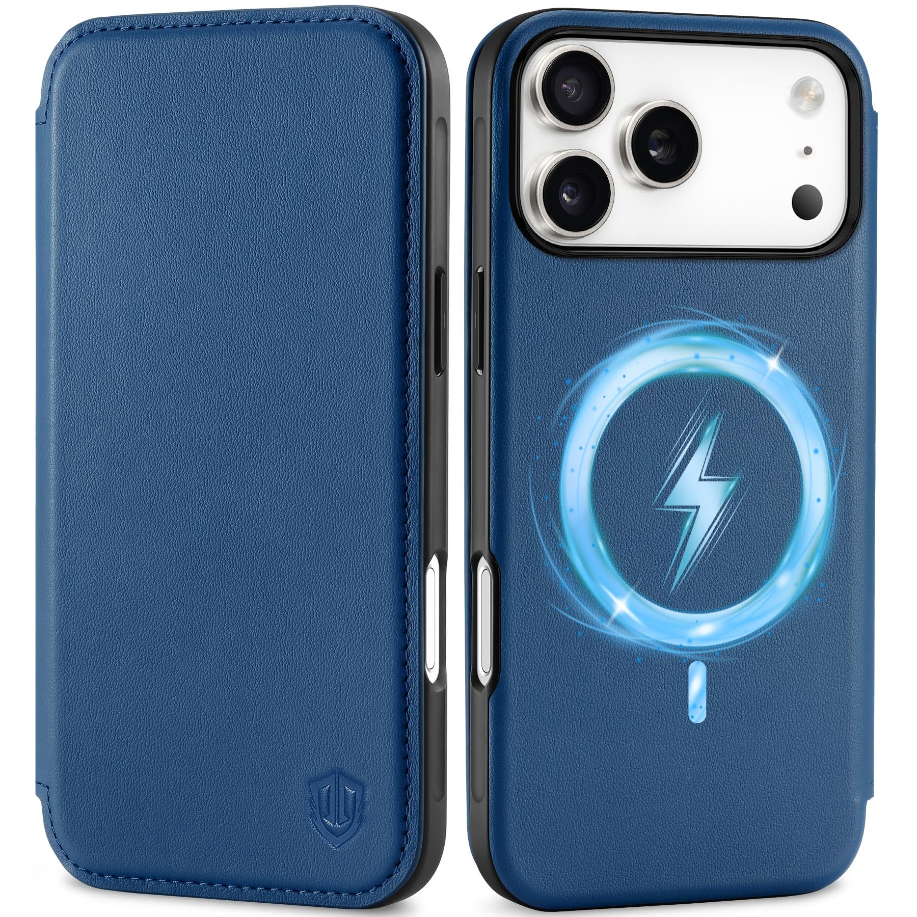 SHIELDON-preklopna-torbica-za-iPhone-17-Pro-Max-6-9-usnje-RFID-MagSafe-kraljevsko-modra:SHIELDON preklopna torbica za iPhone 17 Pro Max (6,9") – usnje, RFID, MagSafe, kraljevsko modra