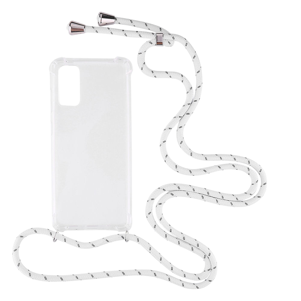 Ovitek za telefon ''2ndSpring'' z vrvico za Samsung Galaxy S20 – Infostyle – Prozorna / TPU silikon