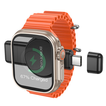 Borofone BQ31 brezžični polnilnik za Apple Watch in Samsung Watch 2.5W - črna