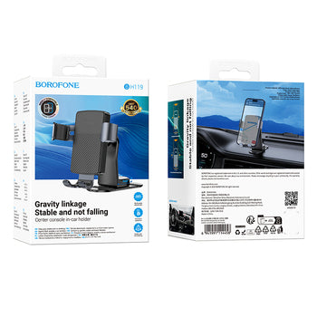 Borofone BH119 Refined Gravity – samoljepljivi auto držač za telefone 4,5 – 7"