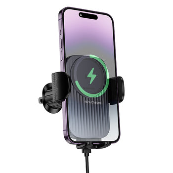 Borofone BH221 Path – automobilski držač s bežičnim punjenjem za telefone 4,5–7"