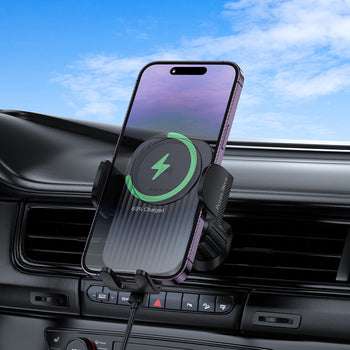 Borofone BH221 Path – automobilski držač s bežičnim punjenjem za telefone 4,5–7"