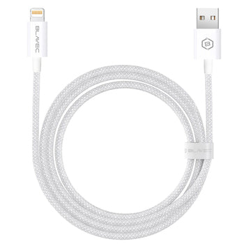 Blavec Candy USB na Lightning kabel 3 m – 2,4A, bel (CCA-UL24W30)