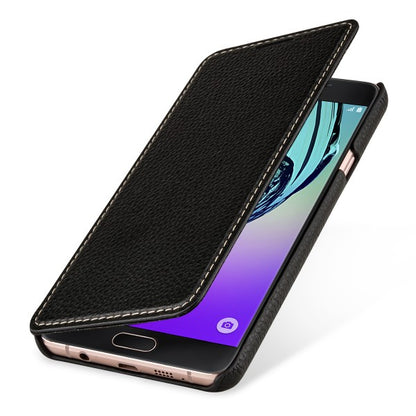 StilGut usnjena preklopna torbica “Book Type” za Samsung Galaxy A7 (2016) – brez sponke, ročno izdelana