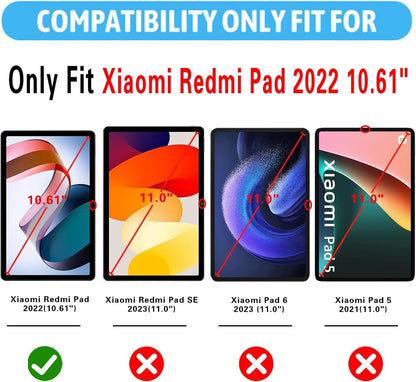 GLANDOTU torbica za Xiaomi Redmi Pad 10.61 (2022) – preklopna futrola s držačem za olovku, ljubičasti lotus