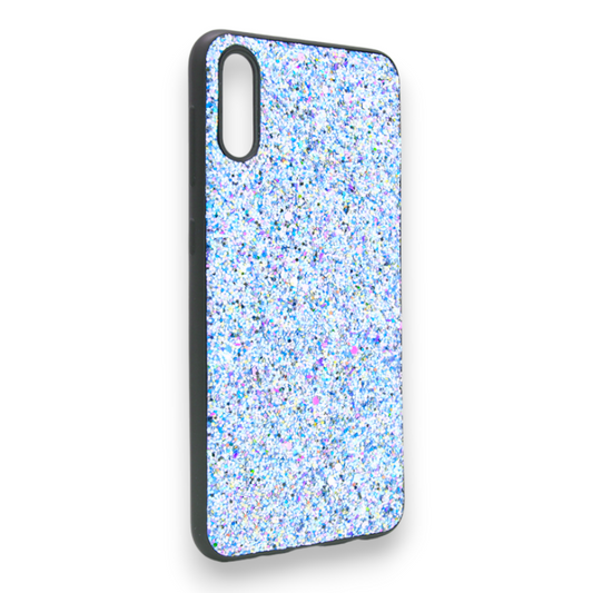 Ovitek "Hard Glitter" za Samsung Galaxy A30s – Vigo – Svetlo modra / PC + TPU silikon