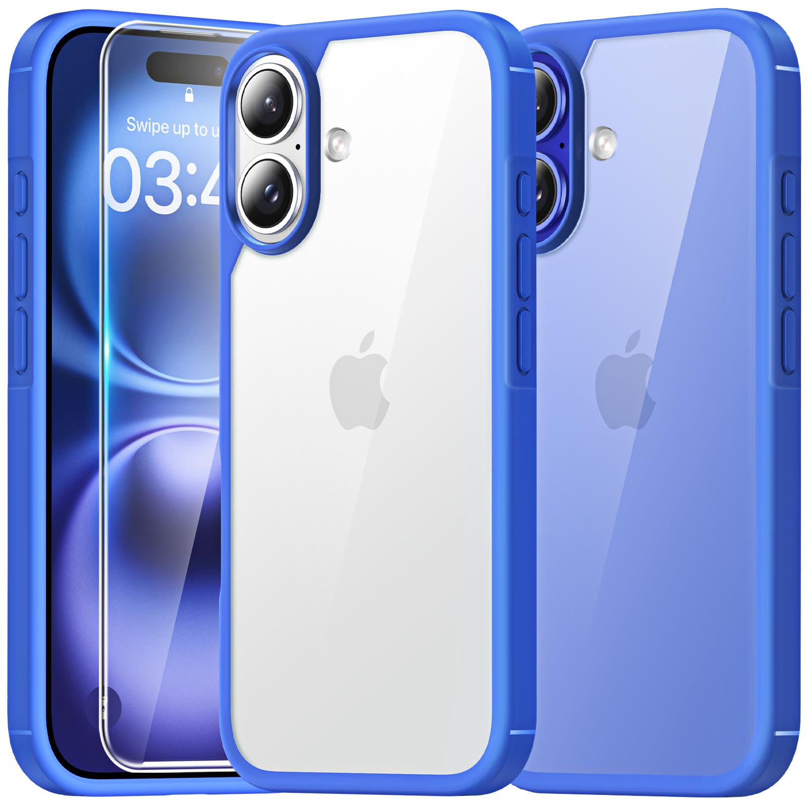 TAURI ultra odporen ovitek za iPhone 16 ultramarin robusten zaščitni ovitek