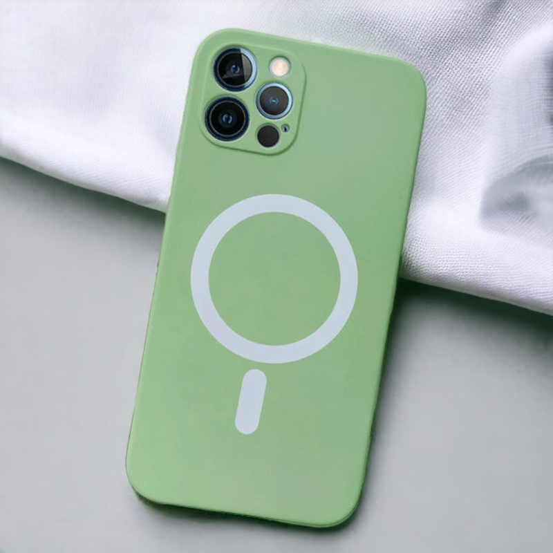 Silikonski ovitek "MagColor" s tehnologijo MagSafe za iPhone 14 Pro – Infostyle – Zelena / TPU silikon